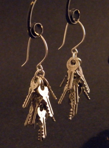 Keys earrings