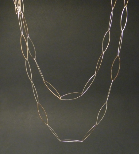 Gold/Silver Almond link neckchain