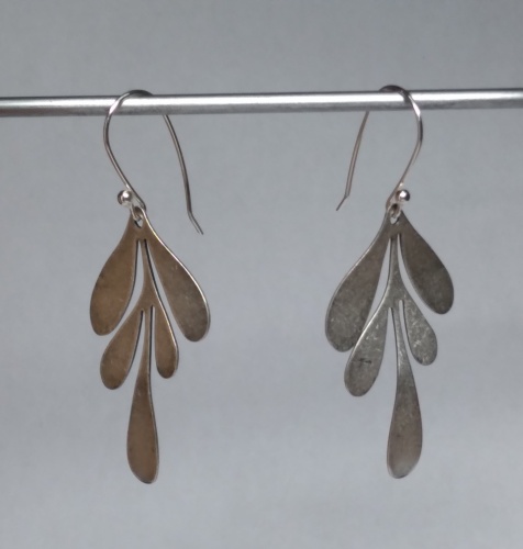 Silver Leaf earrings 