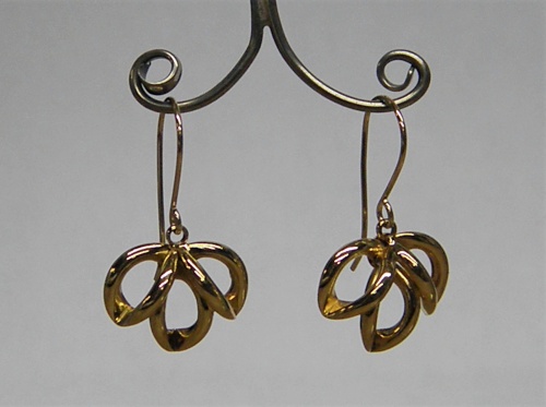 Golden Flower earrings